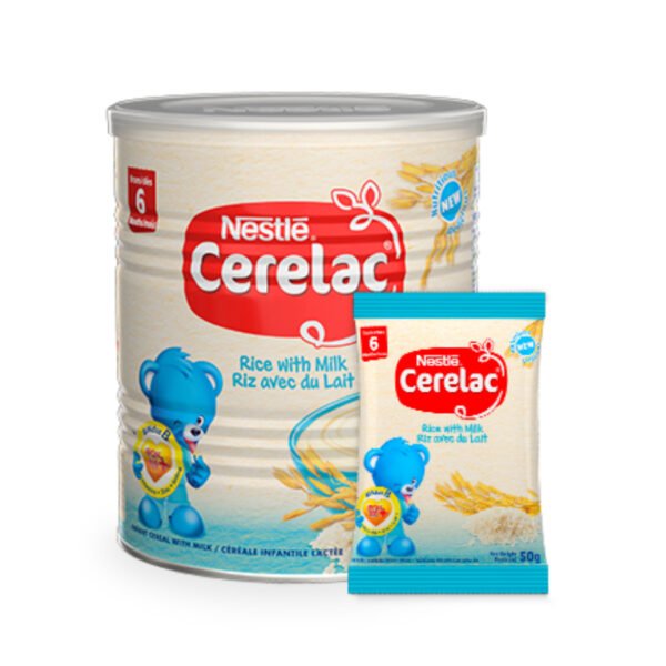 Nestle Cerelac Rice with Milk Tin 400g