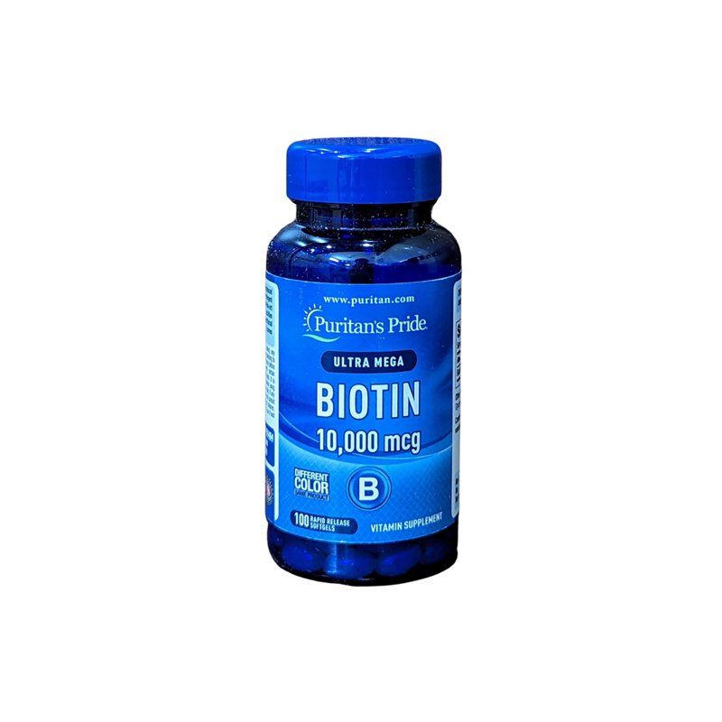 Puritans Pride Biotin 10000 mcg100 Softgels